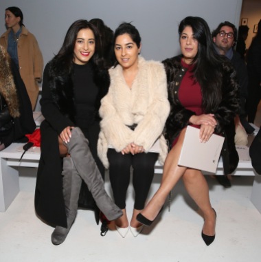 NEW YORK, NY - FEBRUARY 12: (L-R) Shida Kaviani, Shideh Kavaiani and Shirin Kaviani attend the Marcel Ostertag collection during, New York Fashion Week: The Shows at Gallery 3, Skylight Clarkson Sq on February 12, 2017 in New York City. (Photo by Monica Schipper/Getty Images for New York Fashion Week: The Shows)